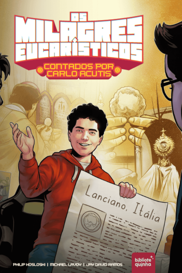 <p><big><strong>J&aacute; pensou em como seria jogar videogame com Carlo e ouvi-lo contar sobre seus milagres favoritos?</strong></big></p>

<hr />
<p>Neste audiobook, Carlo Acutis compartilha com seus amigos com muito amor as hist&oacute;rias mais impressionantes dos milagres eucar&iacute;sticos espalhados pelo mundo, mostrando como Cristo se manifesta na Eucaristia de maneira concreta e surpreendente.</p>

<p>Carlo nos conduz a uma viagem que atravessa s&eacute;culos e lugares, revelando sinais extraordin&aacute;rios do amor de Deus.&nbsp;</p>

<p>Neste audiobook, voc&ecirc; vai ouvir sobre h&oacute;stias que se transformaram em carne e sangue, sinais que desafiaram a ci&ecirc;ncia e testemunhos capazes de mudar a forma como enxergamos a presen&ccedil;a real de Cristo. Cada milagre narrado &eacute; um convite para renovar a f&eacute;, aproximar-se da Eucaristia e descobrir que o maior tesouro da Igreja est&aacute; mais perto de n&oacute;s do que imaginamos.&nbsp;</p>

<p>D&ecirc; o play, mas se prepare, pois depois de ouvir Carlo, voc&ecirc; nunca mais ver&aacute; a missa do mesmo jeito.</p>

<hr />
<p>&nbsp;</p>

<p><small>Carlo Acutis, Santidade, Santo Jovem, Eucaristia, Milagres, Juventude</small></p>

<p>&nbsp;</p>