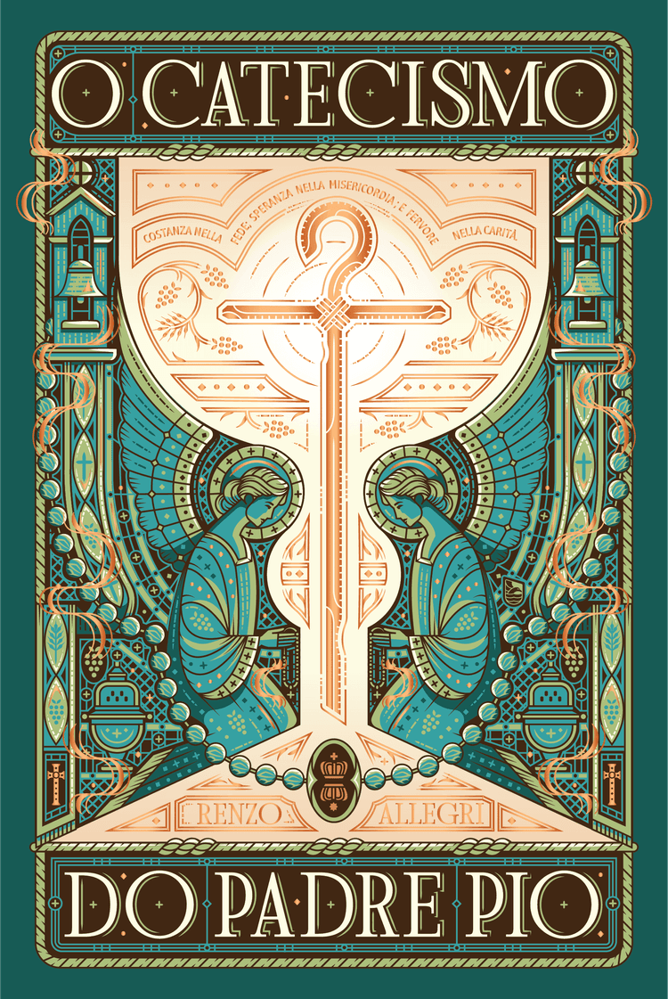 <p><span style="color:#ffffff"><u><big><strong>E se voc&ecirc; pudesse sentar-se diante de Padre Pio e ouvir seus conselhos para a vida espiritual?</strong></big></u></span></p>

<hr />
<p>&nbsp;</p>

<p><span style="color:#ffffff">O Catecismo do Padre Pio re&uacute;ne os ensinamentos de um dos santos mais marcantes do s&eacute;culo XX, em linguagem simples e direta, extra&iacute;da de suas cartas e di&aacute;logos. Ao ouvir este audiobook, voc&ecirc; ter&aacute; acesso ao conhecimento de Padre Pio sobre Deus, Jesus, o Esp&iacute;rito Santo, a Virgem Maria e o combate espiritual, temas que marcaram sua vida e minist&eacute;rio.&nbsp;</span></p>

<p><span style="color:#ffffff">Mais do que respostas, voc&ecirc; encontrar&aacute; orienta&ccedil;&otilde;es pr&aacute;ticas para rezar melhor, enfrentar o sofrimento com f&eacute;, viver a caridade no dia a dia e fortalecer sua rela&ccedil;&atilde;o com Deus. &Eacute; um guia espiritual que fala ao cora&ccedil;&atilde;o de quem busca clareza, profundidade e dire&ccedil;&atilde;o segura em meio &agrave;s incertezas da vida.&nbsp;</span></p>

<p><span style="color:#ffffff">Se voc&ecirc; busca respostas para as grandes quest&otilde;es da exist&ecirc;ncia, anseia por uma f&eacute; mais profunda e deseja orienta&ccedil;&atilde;o segura em meio aos desafios do mundo, este audiobook &eacute; para voc&ecirc;.&nbsp;</span></p>

<hr />
<p>&nbsp;</p>

<p><span style="color:#ffffff"><em><small>Padre Pio, Catecismo, Santidade, Vida espiritual, Orienta&ccedil;&otilde;es</small></em></span></p>

<p>&nbsp;</p>